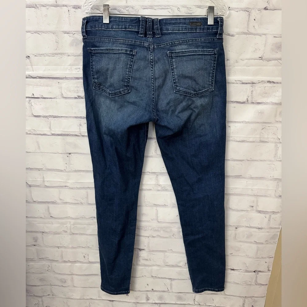 Kut From The Kloth Size 10 Mia Toothpick‎ Skinny Blue Jeans Stretch Distressed